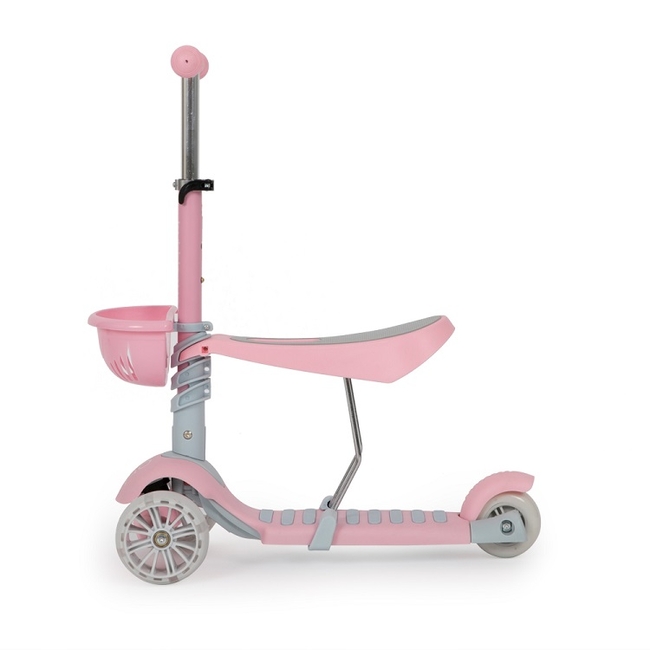 Byox Bubblegum Παιδικό Πατίνι με Κάθισμα & Led Τροχούς - Pink (3800146225971)