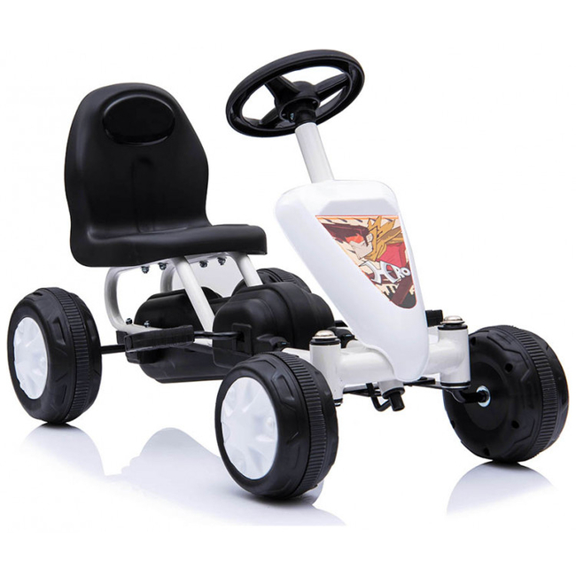 Byox Colorado B003 Παιδικό αυτοκίνητο με Πετάλια Go Kart 18+ μηνών Λευκό 3800146230234