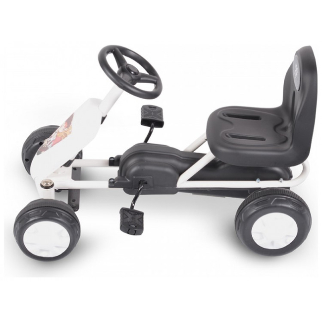 Byox Colorado B003 Παιδικό αυτοκίνητο με Πετάλια Go Kart 18+ μηνών Λευκό 3800146230234