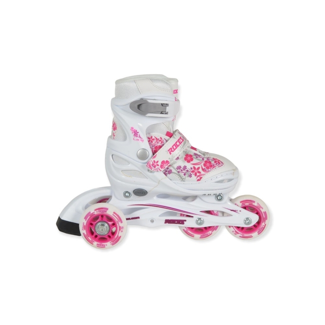 Byox Roces Adjustable Children's Rollers Compy White