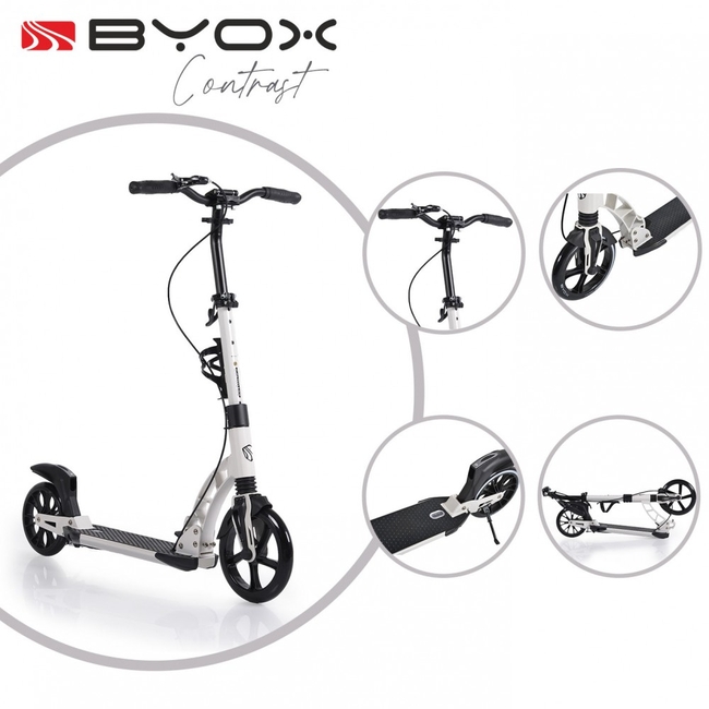 Byox Contrast Folding Children's Skate Suspension Brake 10+ years White 3800146227579