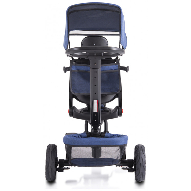 Byox Explore Folding Tricycle with Swivel Seat & Accessories Dark Blue 3800146231088