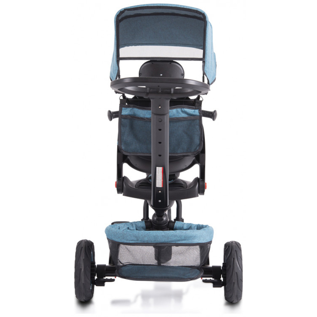 Byox Explore Folding Tricycle with Swivel Seat & Accessories Turquoise 3800146231071