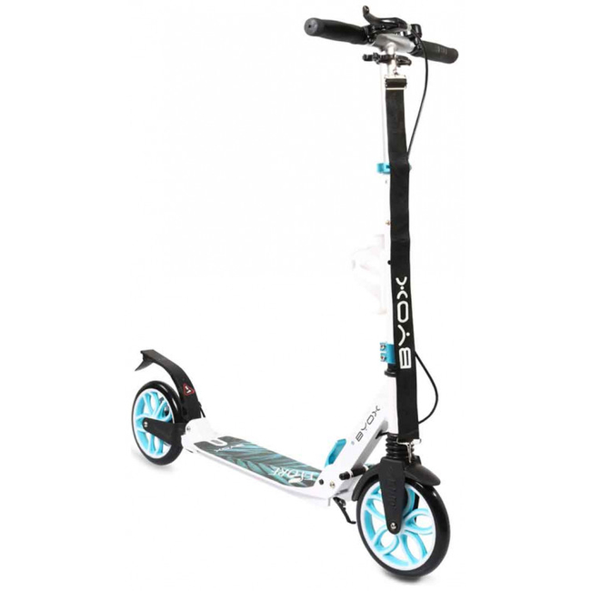 Byox Fiore Scooter Αναδιπλούμενο Παιδικό Πατίνι με 2 τροχούς Φρένο 8+ετών Μπλε 3800146225308