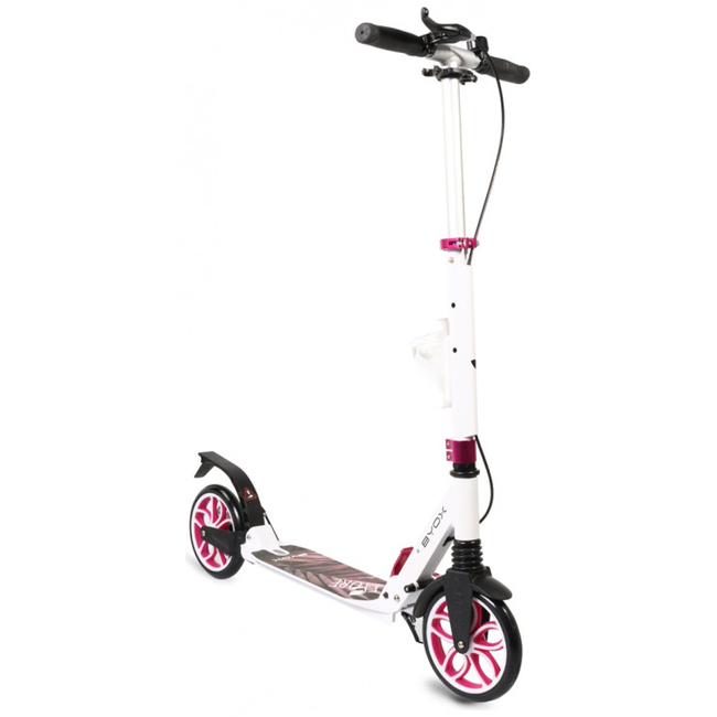Byox Fiore Scooter Αναδιπλούμενο Παιδικό Πατίνι με 2 τροχούς Φρένο 8+ετών Pink 3800146225292