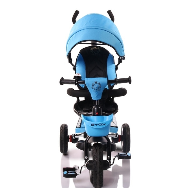 Byox Flexy Lux Τρίκυκλο Πτυσσόμενο Ποδήλατο Περιστρεφόμενο Κάθισμα 360° Ανάκλιση Πλάτης - Blue (3800146242756) (Δωρο 2 Φωτα Led)