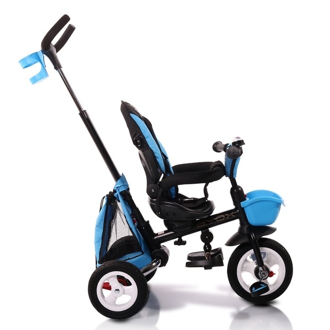 Byox Flexy Lux Τρίκυκλο Πτυσσόμενο Ποδήλατο Περιστρεφόμενο Κάθισμα 360° Ανάκλιση Πλάτης - Blue (3800146242756) (Δωρο 2 Φωτα Led)