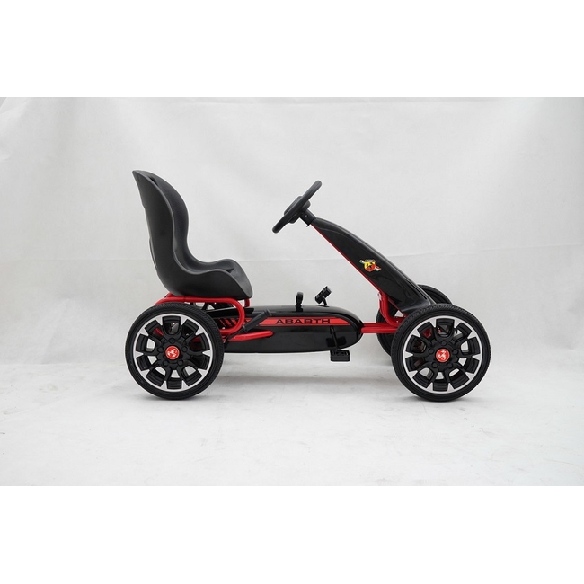 Byox Abarth 500 Mega Go Kart Παιδικό αυτοκίνητο με πετάλια 3-8 ετών - Black (PB9388A)