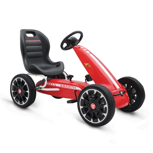 Byox Abarth 500 Mega Go Kart Παιδικό αυτοκίνητο με πετάλια 3-8 ετών - Red (PB9388A)