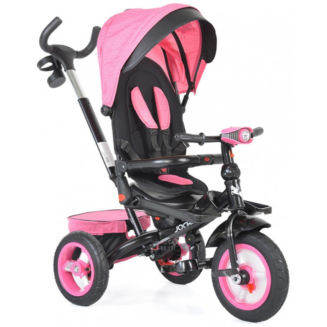 Byox Jockey Air Wheels Τρίκυκλο Ποδήλατο Αναστρέψιμο Κάθισμα Μουσικό Παιχνίδι Ανάκλιση Πλάτης Pink 3800146230760 (Δωρο 2 Φωτα Led)