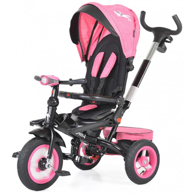 Byox Jockey Air Wheels Children Tricycle Reversibe Seat Music Tray Pink 3800146230760