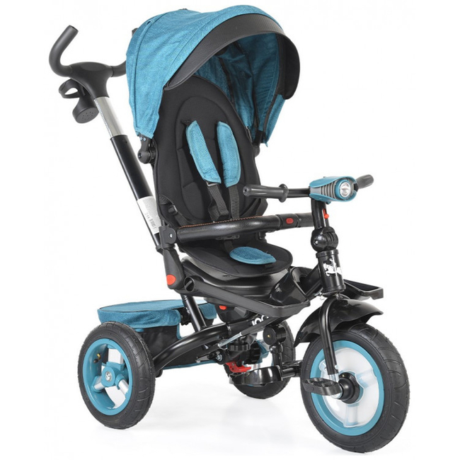 Byox Jockey Air Wheels Children Tricycle Reversibe Seat Music Tray Turquoise 3800146230777