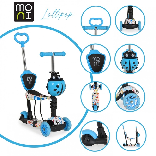 Byox Scooter Lollipop 3 in 1 Blue 3800146227920