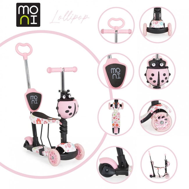 Byox Scooter Lollipop 3 in 1 Pink 3800146227913