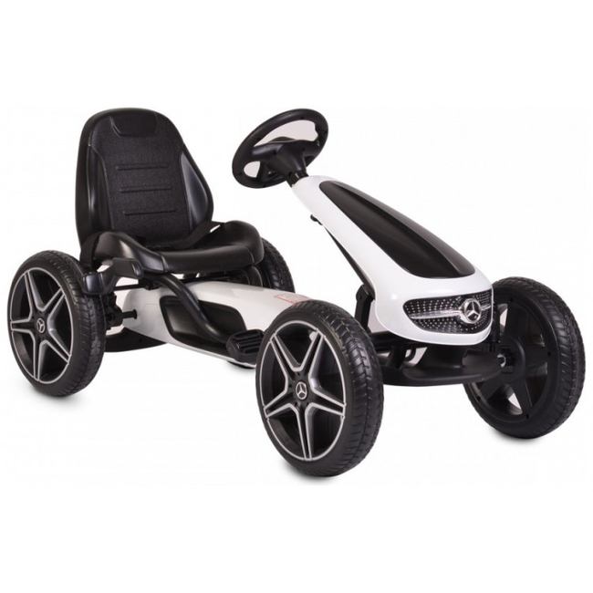 Byox Mercedes-Benz Παιδικό αυτοκίνητο με Πετάλια Go Kart 3+ετών Λευκό 3800146230616