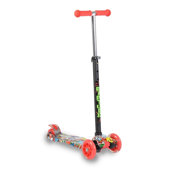 Byox Rapture Scooter Παιδικό Πατίνι με 3 τροχούς LED (3+ ετών) - Red (3800146225230)