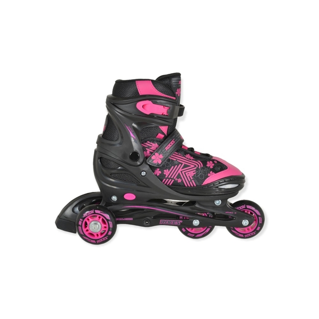 Byox Roces Inline Αυξομειούμενα Παιδικά Rollers Jockey Pink 109949