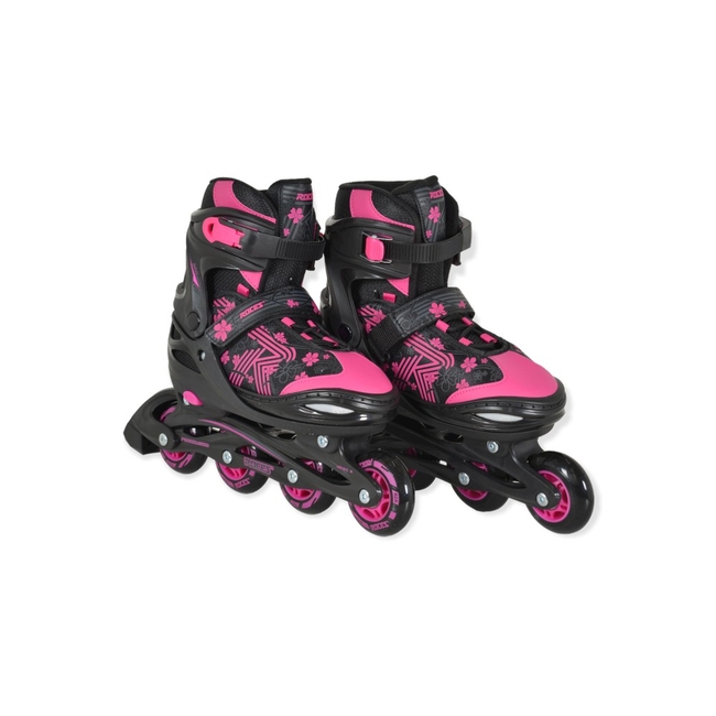 Byox Roces Inline Αυξομειούμενα Παιδικά Rollers Jockey Pink 109949