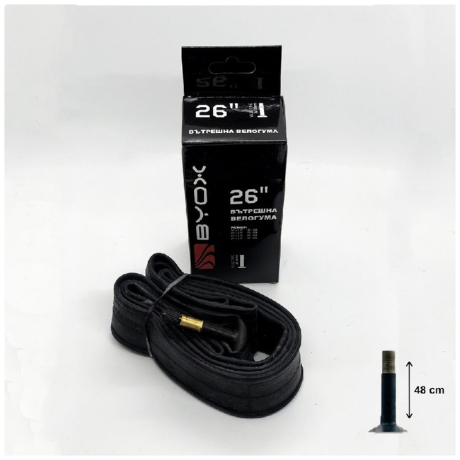 Byox Inner Tube for Bicycle 26“ х 1-3/8 35мм 3800146215613