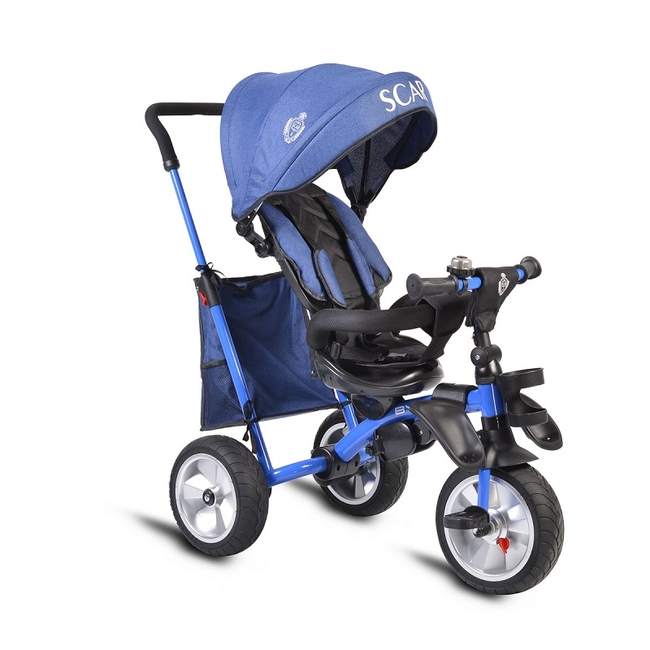 Byox Scar Children Tricycle Reversibe Seat 12+ months - Dark Blue (3800146230371)