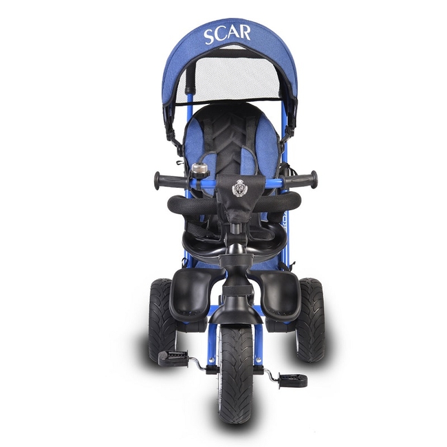 Byox Scar - Αναδιπλούμενο  Τρίκυκλο Ποδήλατο Αναστρέψιμο Κάθισμα Μουσικό 12+ μηνών - Dark Blue (3800146230371)