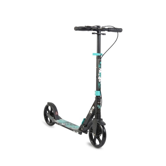 Byox Spooky Folding Children's Scooter with 2 wheels Brake (8+years) - Turquoise (3800146225650)