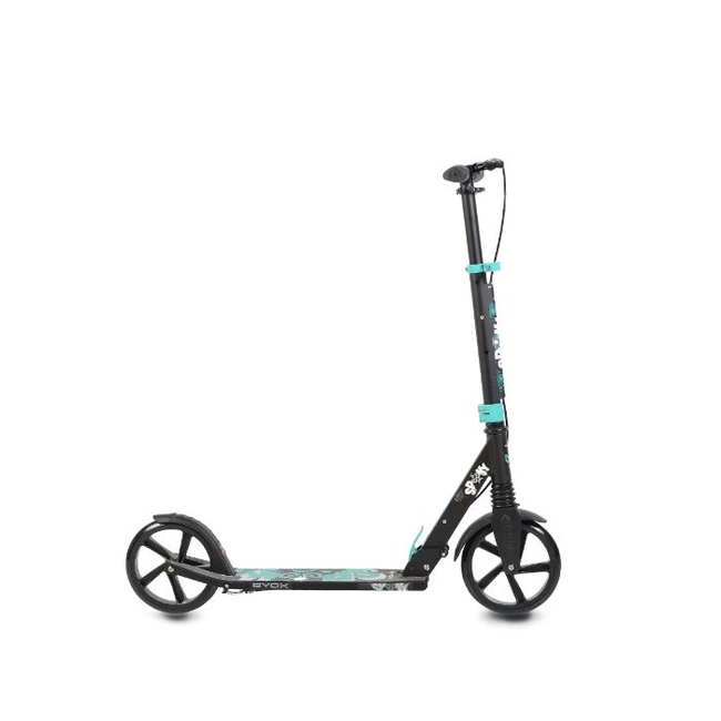 Byox Spooky Folding Children's Scooter with 2 wheels Brake (8+years) - Turquoise (3800146225650)