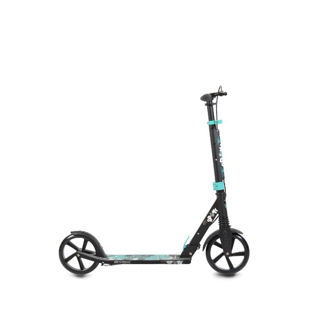 Byox Spooky Folding Children's Scooter with 2 wheels Brake (8+years) - Turquoise (3800146225650)