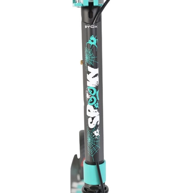 Byox Spooky Folding Children's Scooter with 2 wheels Brake (8+years) - Turquoise (3800146225650)