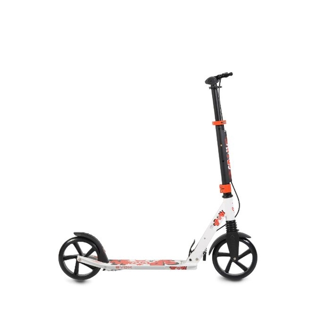 Byox Spooky Folding Children's Scooter with 2 wheels Brake (8+years) - White (3800146225667)