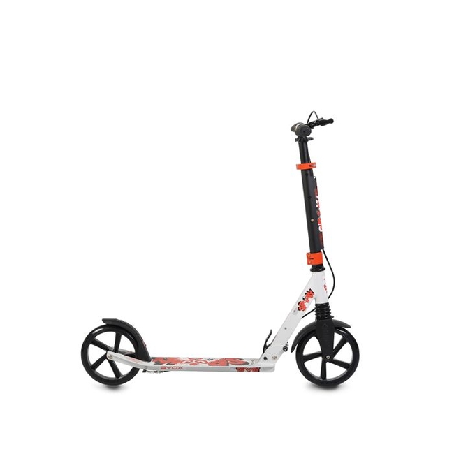 Byox Spooky Folding Children's Scooter with 2 wheels Brake (8+years) - White (3800146225667)