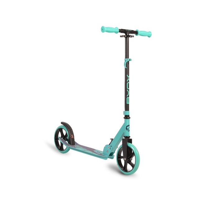 Byox Storm Aluminium Folding Children's Scooter with 2 wheels (8+ years) - Turquoise (3800146225889)