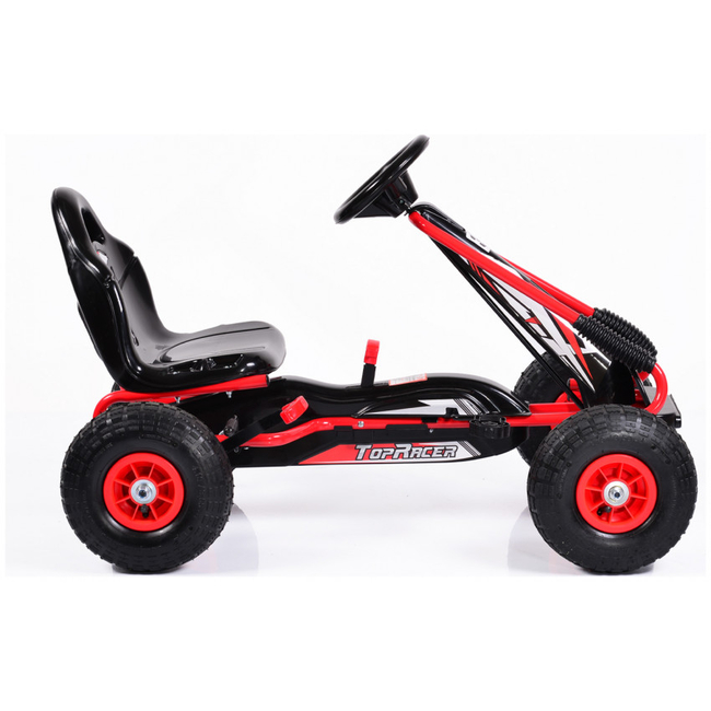 Byox Top Racer AIR Go Kart  - Children Go Kart with pedals - Red