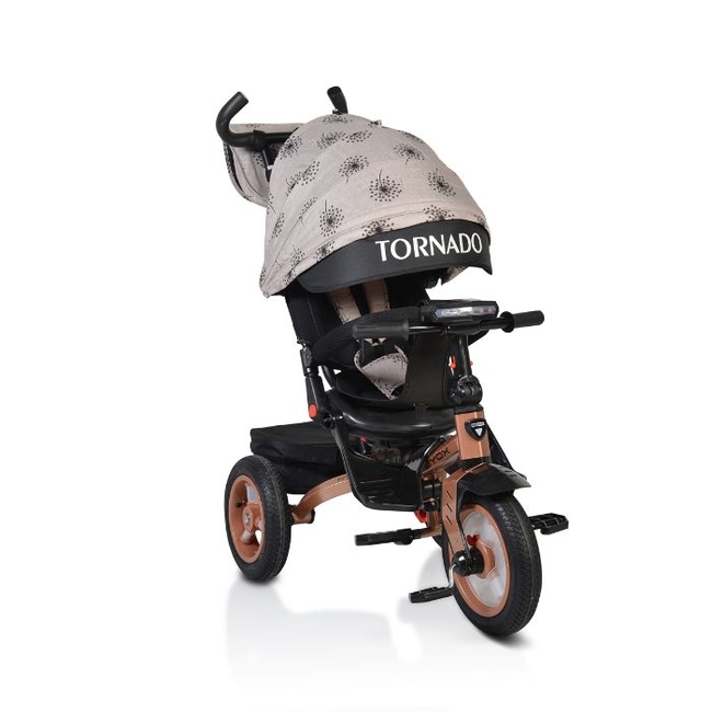 Byox Tornado Children Tricycle Reversibe Seat Music Tray - Beige (3800146230180)