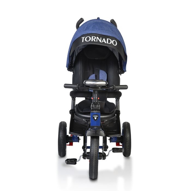 Byox Tornado Children Tricycle Reversibe Seat Music Tray - Dark Blue (3800146230166)