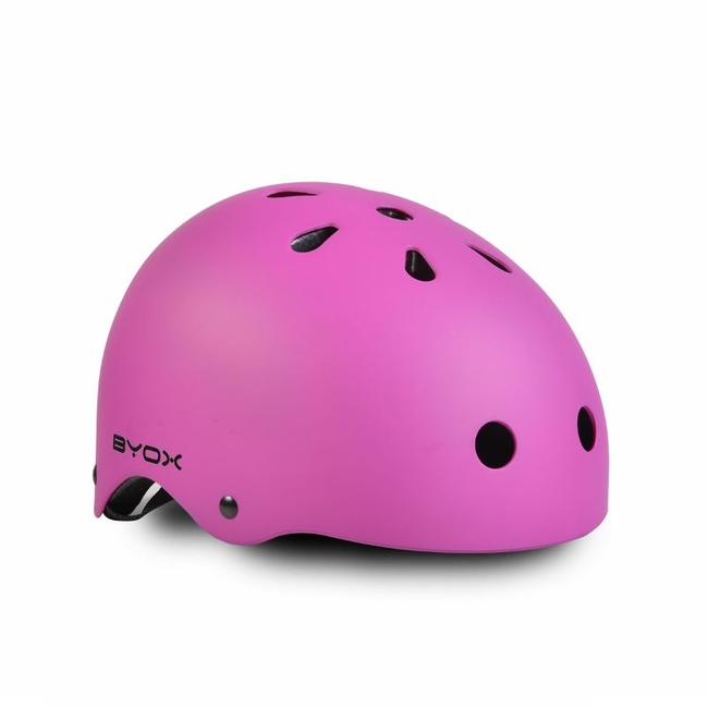Byox Y09 Ρυθμιζόμενο Παιδικό Κράνος για Ποδήλατο & Πατίνι Pink