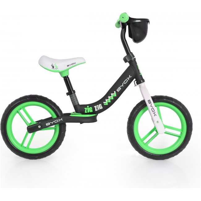 Byox Zig Zag Παιδικό Ποδήλατο Ισορροπίας 24+ μηνών με Αξεσουάρ Green 3800146201319