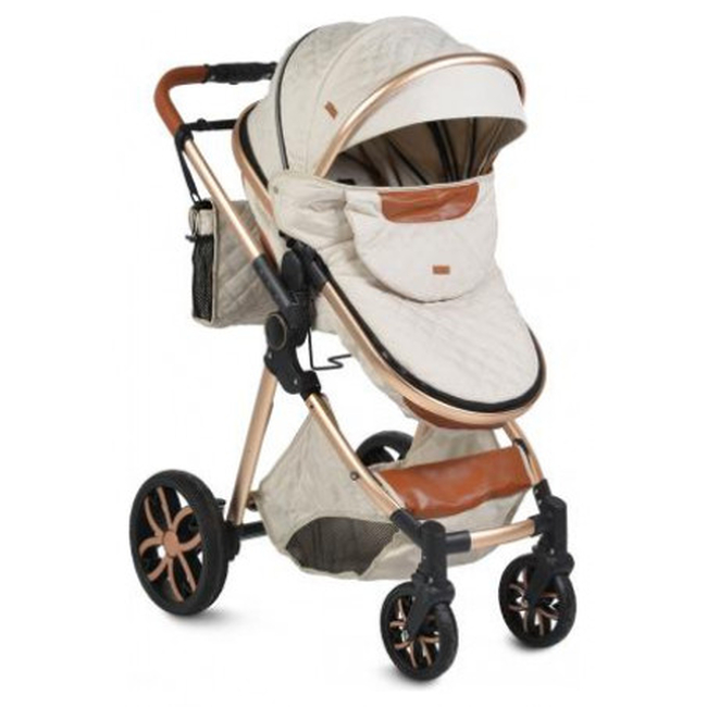 Cangaroo Alma 2 in 1 Aluminium Παιδικό Αναστρέψιμο Καρότσι 0+ μηνών Beige 3800146235451