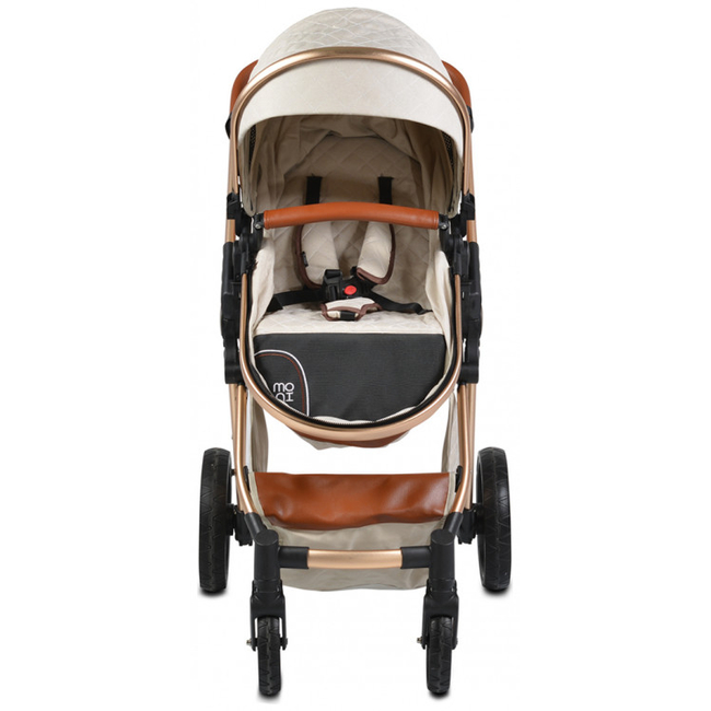 Cangaroo Alma 2 in 1 Aluminium Παιδικό Αναστρέψιμο Καρότσι 0+ μηνών Beige 3800146235451