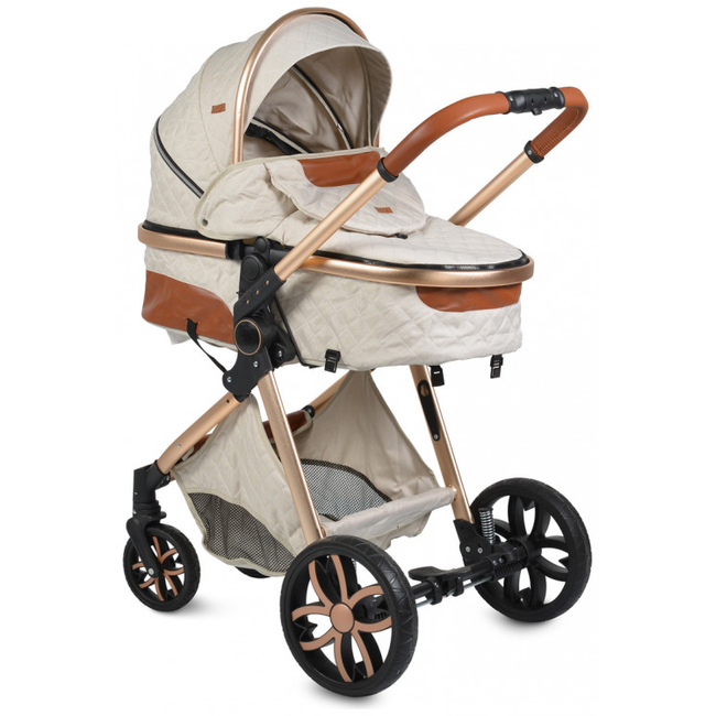 Cangaroo Alma 2 in 1 Aluminium Παιδικό Αναστρέψιμο Καρότσι 0+ μηνών Beige 3800146235451