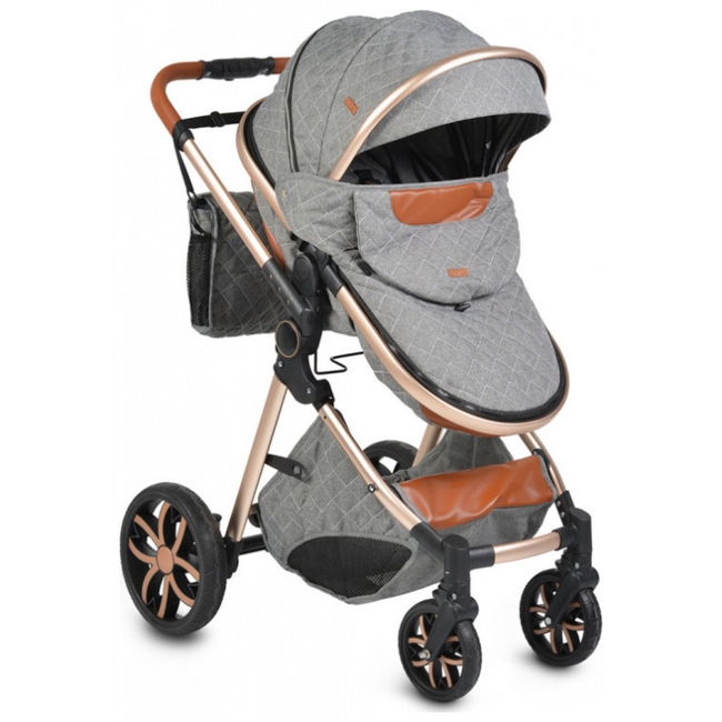 Cangaroo Alma 3 in 1 Aluminium Παιδικό Αναστρέψιμο Καρότσι 0+ μηνών Dark grey 3800146235475