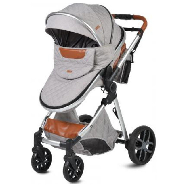 Cangaroo Alma 3 in 1 Aluminium Παιδικό Αναστρέψιμο Καρότσι 0+ μηνών Dark grey 3800146235475