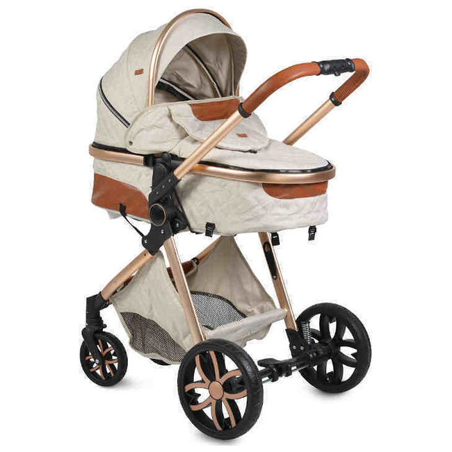 Cangaroo Alma 3 in 1 Aluminium Baby Stroller 0+ months Beige 3800146235451