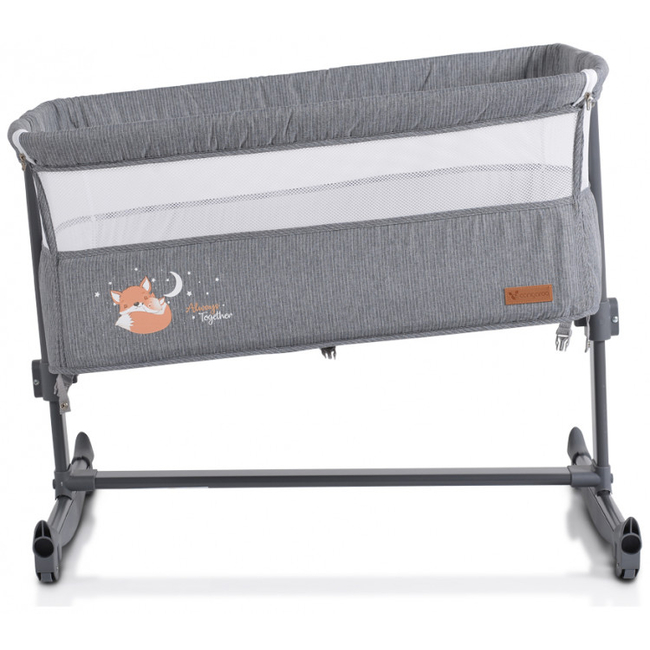 Cangaroo Always Together Ρυθμιζόμενο Λίκνο Dark Grey 3800146248826 (Δώρο Super Απαλή Κουβερτούλα)