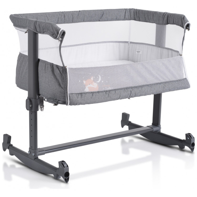 Cangaroo Always Together Ρυθμιζόμενο Λίκνο Dark Grey 3800146248826 (Δώρο Super Απαλή Κουβερτούλα)
