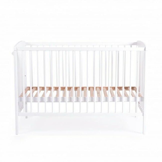 Cangaroo Amelia Wooden Crib Baby Bed 3 Levels 120x60 cm Grey 3800146249007