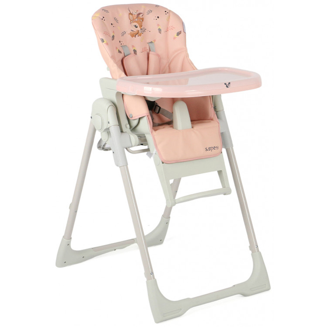 Cangaroo Aspen 2 in 1 Folding Highchair Pink 3801005150571