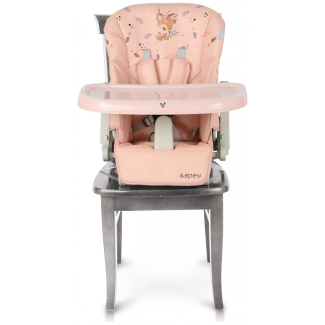 Cangaroo Aspen 2 in 1 Folding Highchair Pink 3801005150571