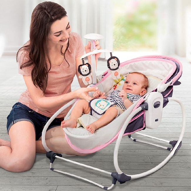Cangaroo Ava 5 in 1 Baby Bouncer 0+ months - Purple (3800146247829)