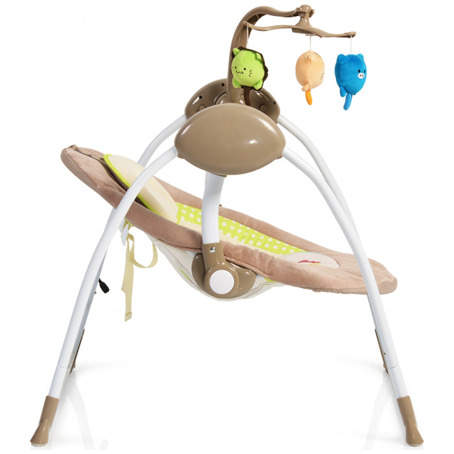 Cangaroo Baby Swing+ PLUS Ηλεκτρικό Βρεφικό Ρηλάξ/Κούνια - Pink 3800146247119